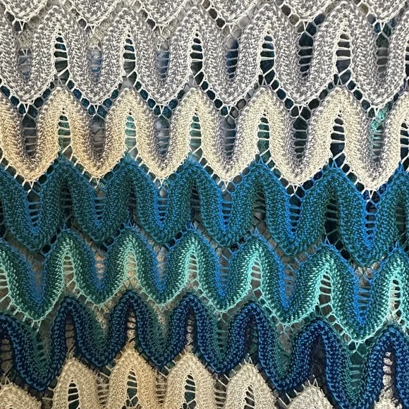 J Valdi NWT size XL Multicolor Zigzag Knit Dress Coverup - Picture 6 of 10